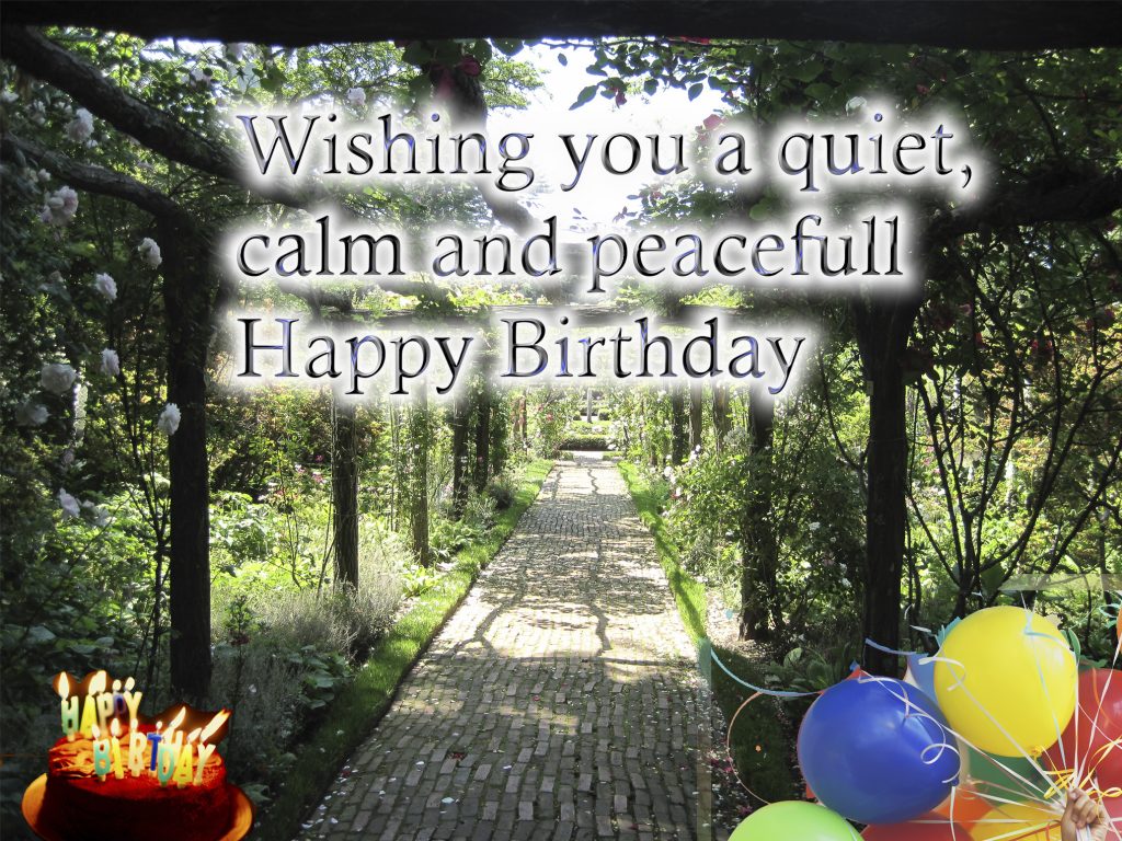 calm peace full birthday